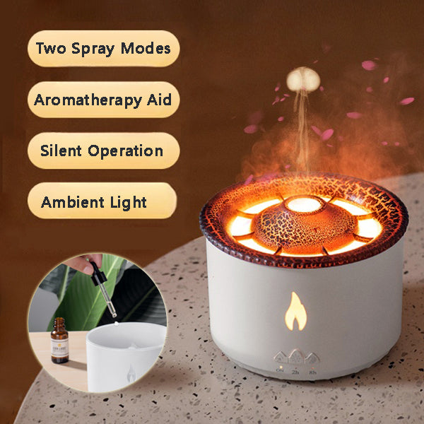 Creative Ultrasonic Essential Oil Humidifier Volcano Aromatherapy Machine Spray